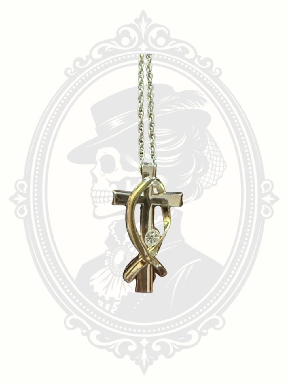 Melanie Jewelry Collection Crystal Cross Pendant Necklace